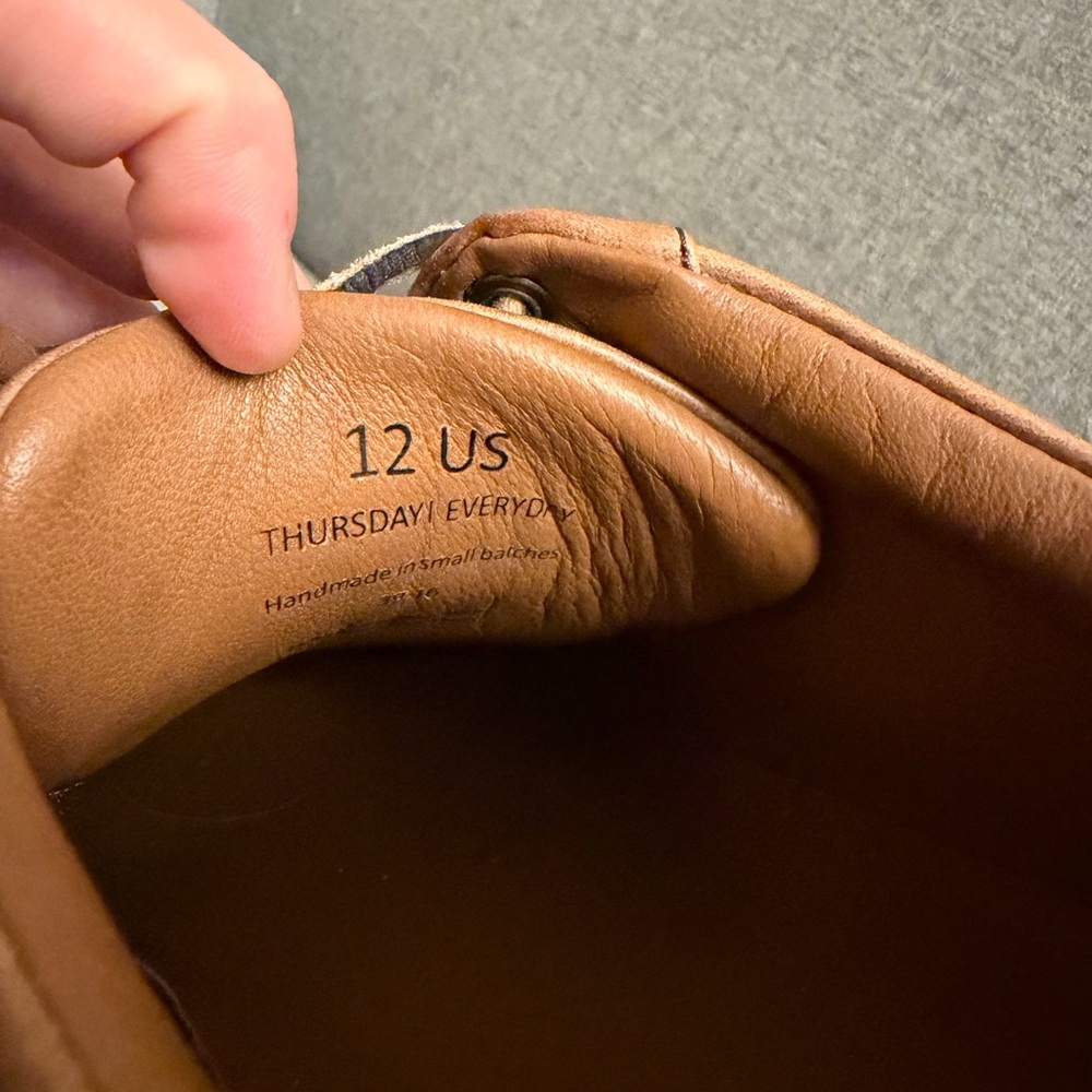 Thursday Boot Company Tan Leather Premier Low Top Sneakers - Picture 5 of 6